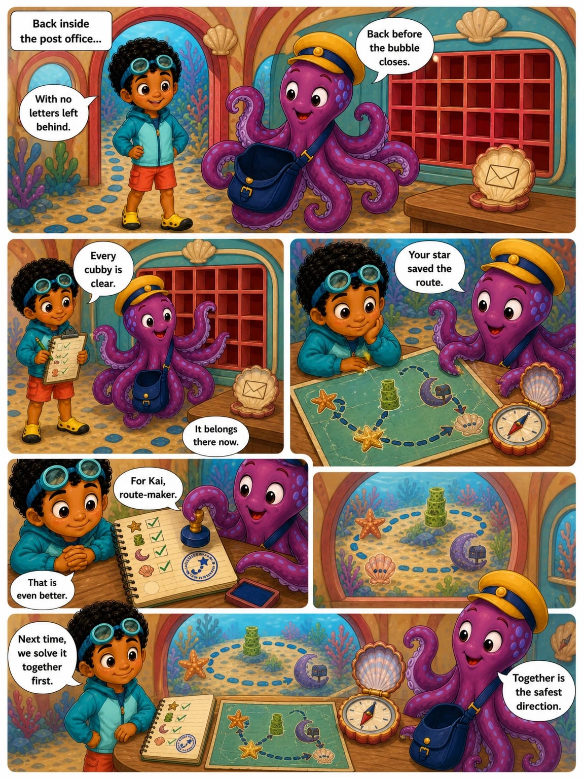 Page 8 of the comic Kai and the Three-Tear Route.