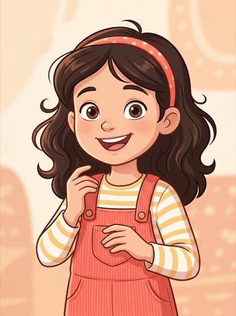 Saved Tale Island story companion portrait ready to appear in another illustrated story.