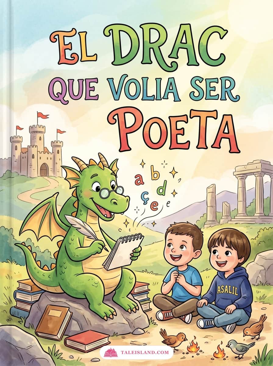 Friendly cartoon dragon with a gentle expression against a soft pastel background