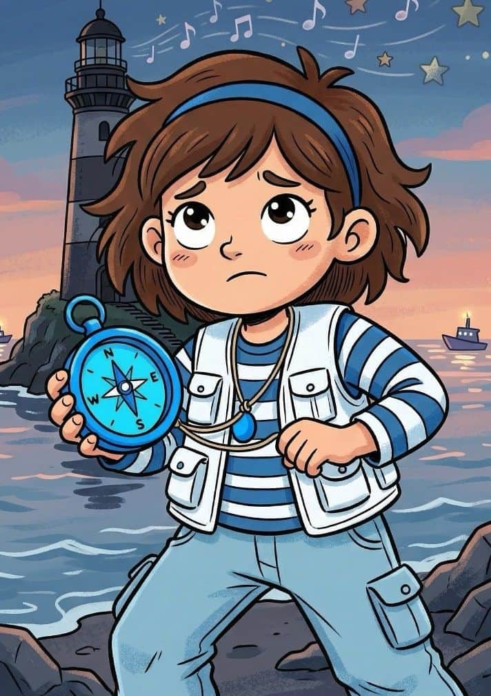 Tale Island illustrated story cover representing language and format choices.