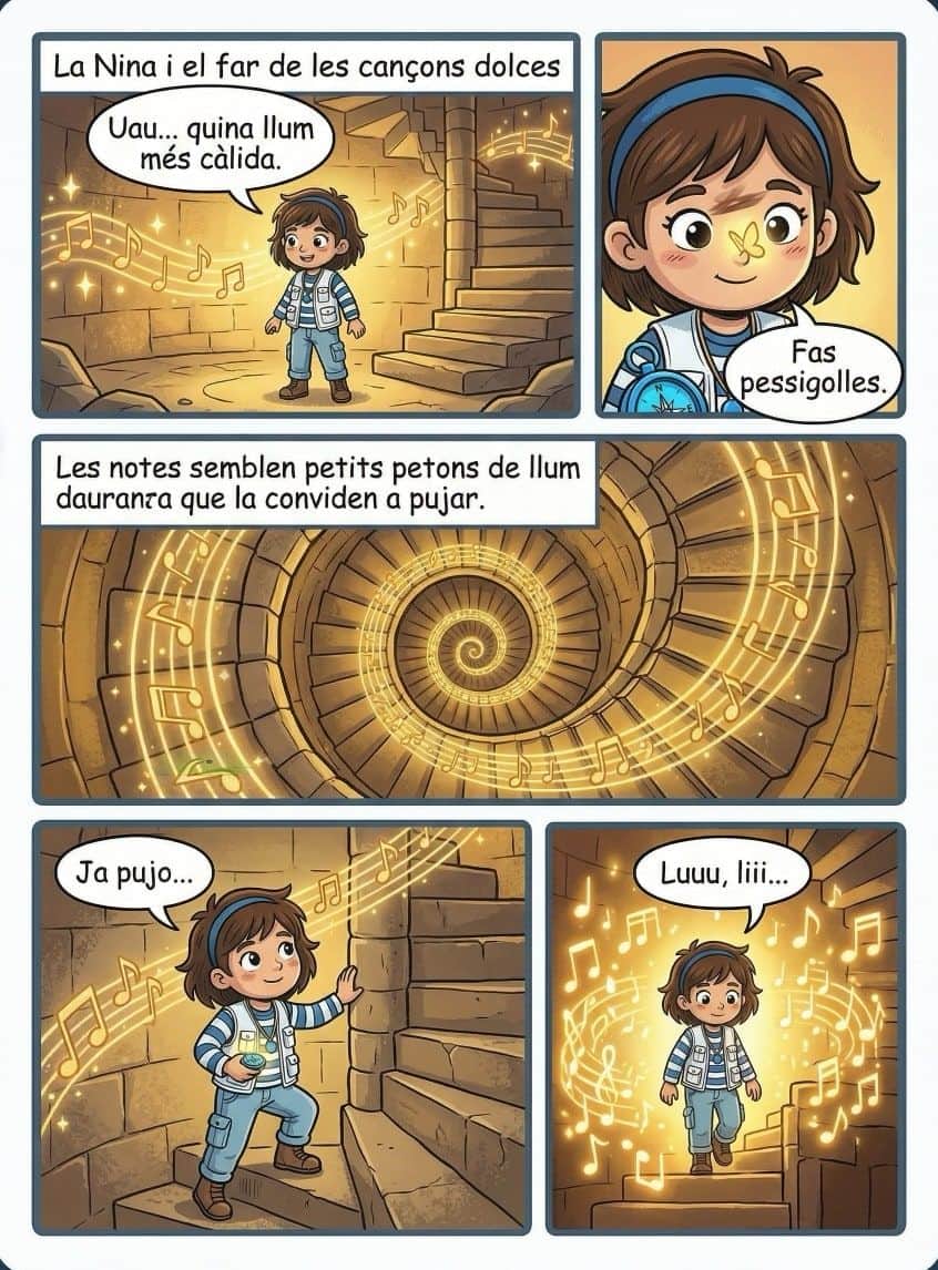 Sample illustrated reading story created with Tale Island